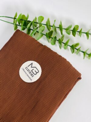 CHIFFON PLEATED SCARVES - Chocolate