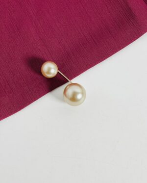Loop pearl hijab pin - Gold