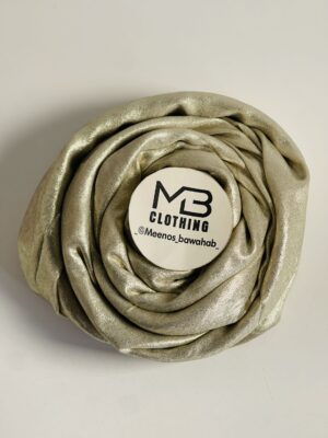 Metallic non transparent scarves - Gold