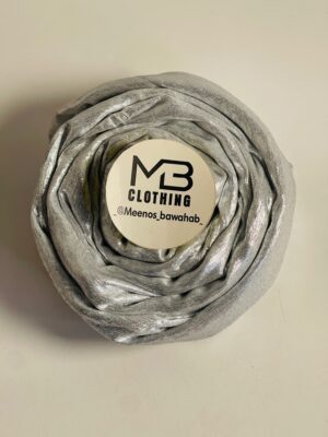 Metallic non transparent scarves - Silver