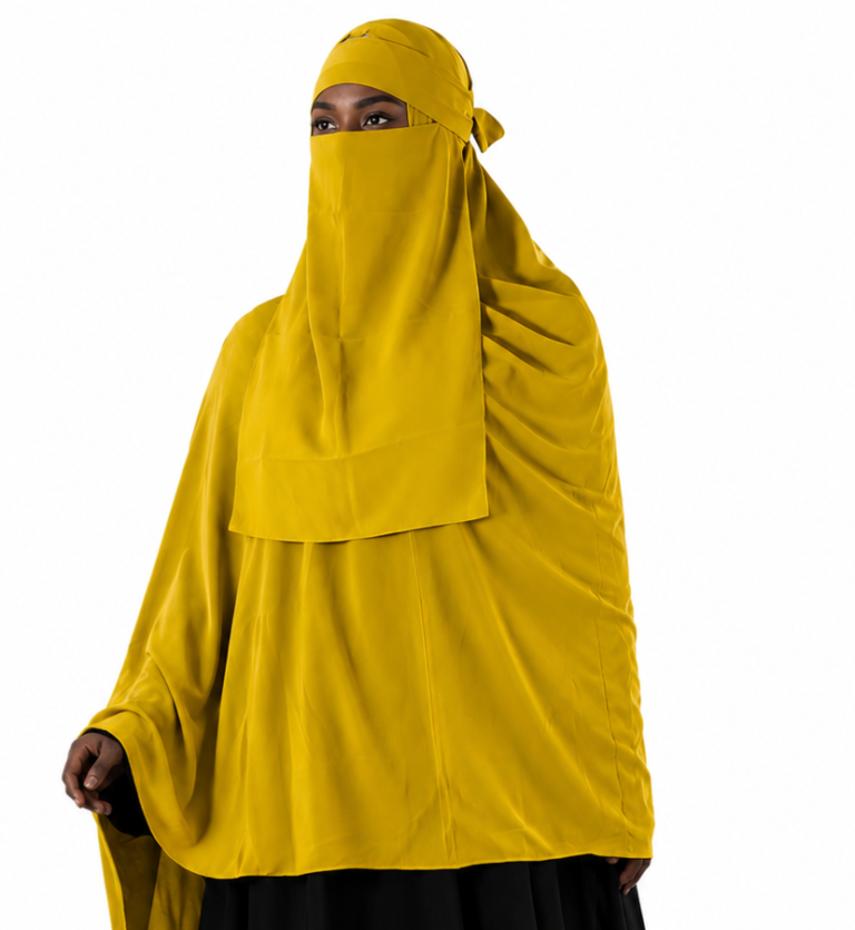 Big medium chiffon scarf with matching niqab