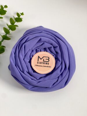 chiffon premium mumtaz big medium scarf/veil - Iris