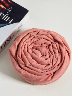 Cotton Blend Hijab Scarves big medium - Peach