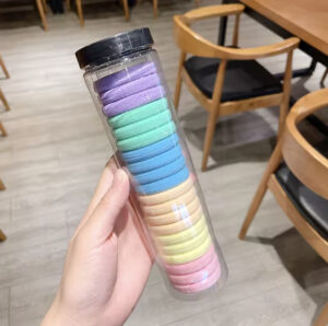 20pcs high elastic hair rubber bands - Multicolor