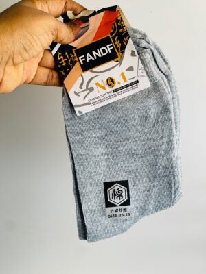 Unisex plain socks - Grey