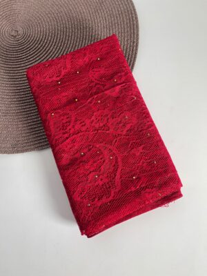 CHANTILLY VEILS WITH STONES - Maroon