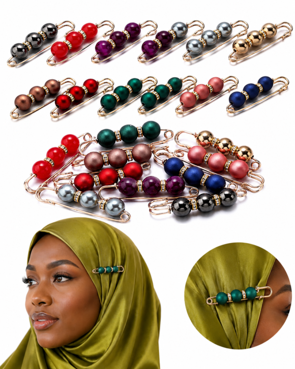 Luxury pearl hijab pin