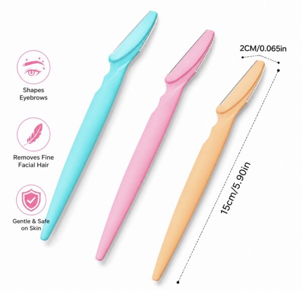 Pack of 3pcs facial razor