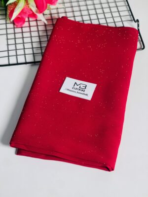 glitter dust chiffon scarves - Maroon