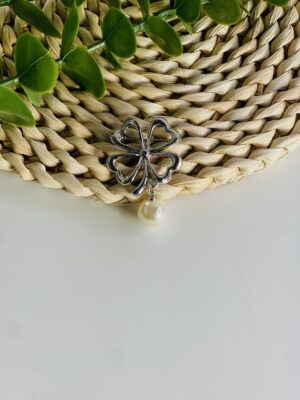 PREMIUM DANGLING PEARL HIJAB PIN - F