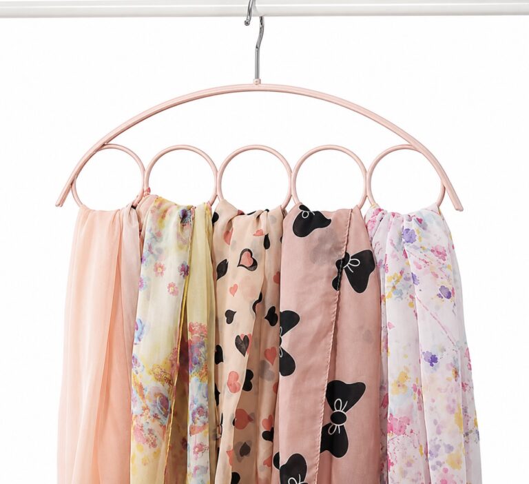 5  HOLES PLASTIC SCARF HANGER