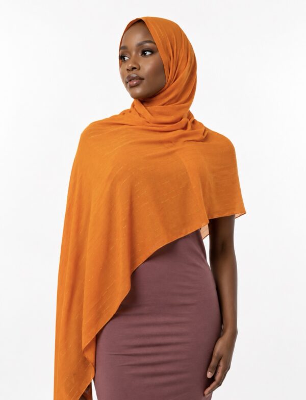 SHIMMERING LINE CRINKLED CHIFFON SCARVES