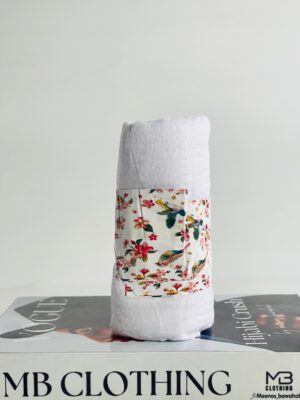 COTTON CRINKLED SCARVES - White