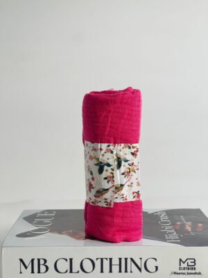 COTTON CRINKLED SCARVES - Pink