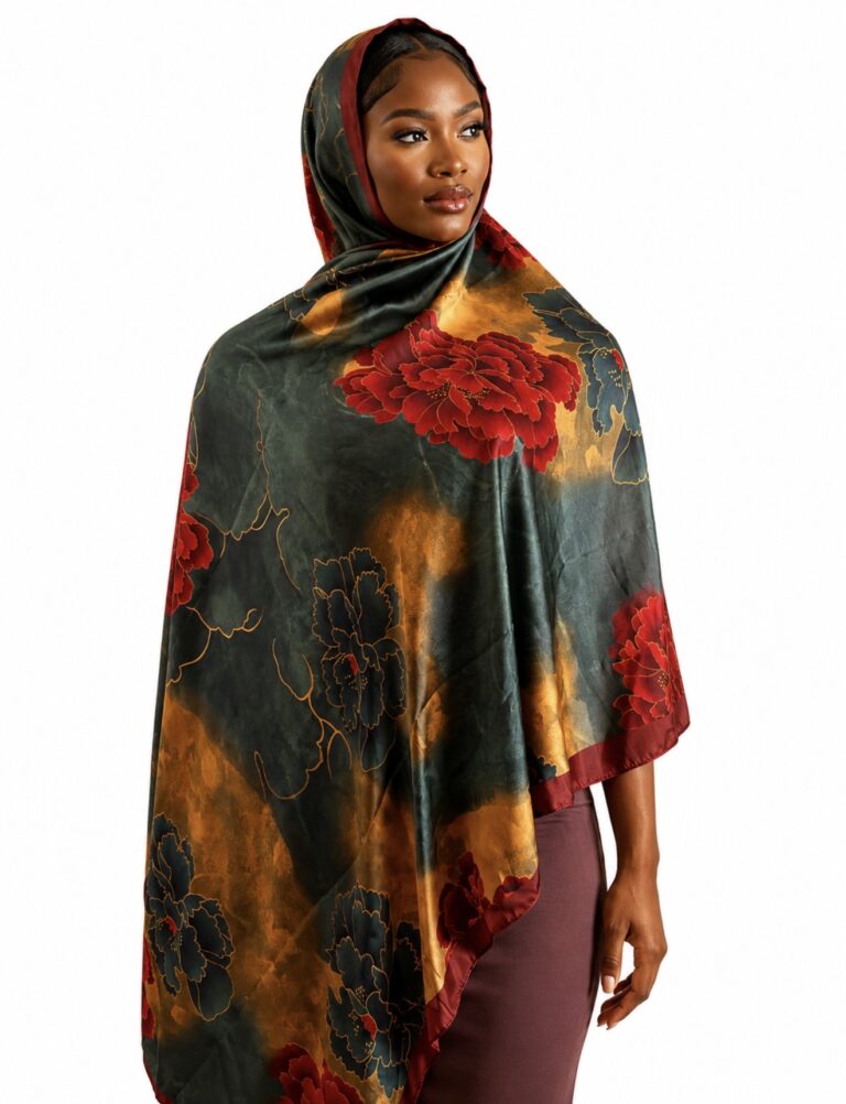 LARGE LUXURY PRINTED SILK SCARVES
