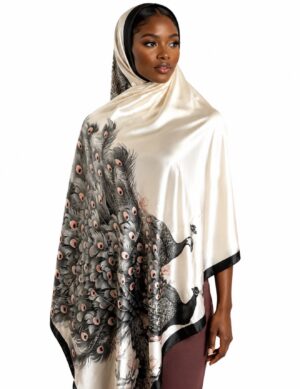 LARGE LUXURY PRINTED SILK SCARVES - 24