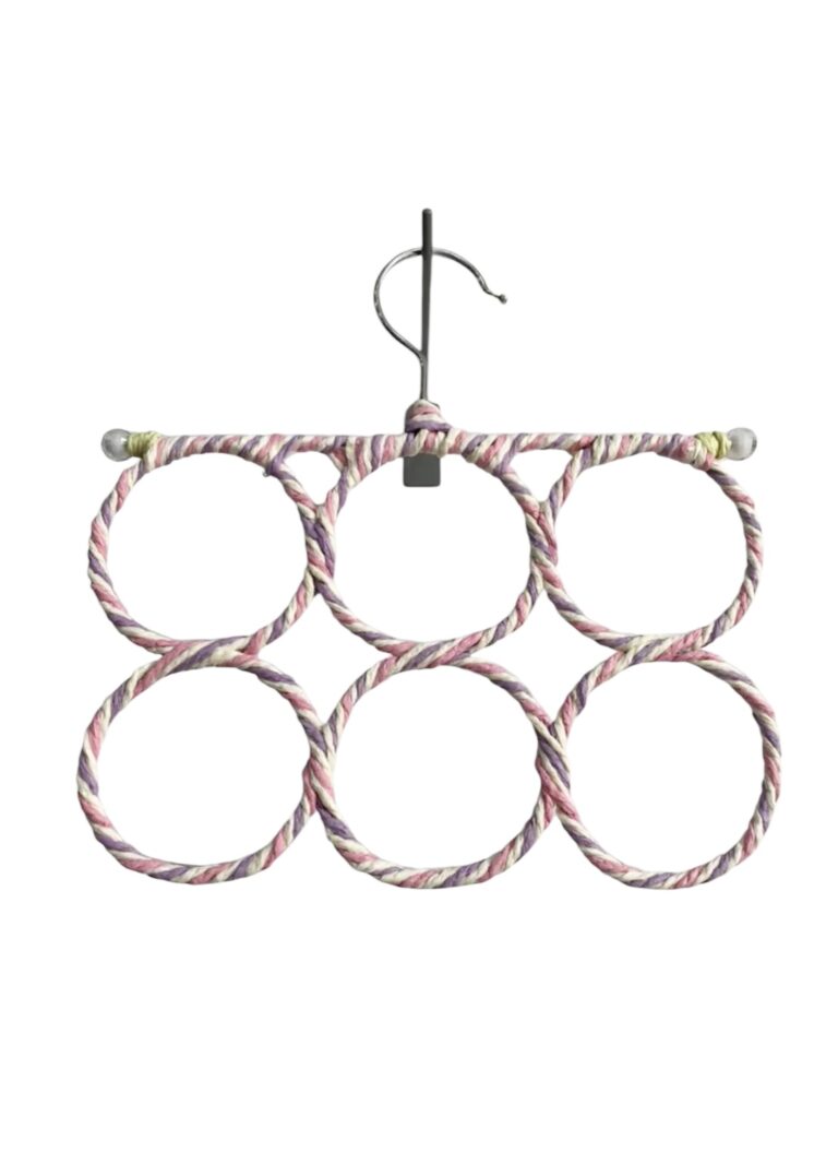 6  HOLE RATTAN SCARF HANGER