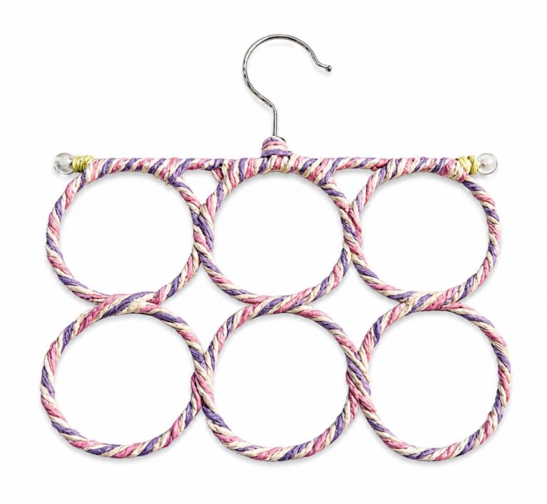 6  HOLE RATTAN SCARF HANGER