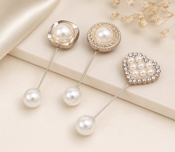 PEARL RHINESTONE BROOCH HIJAB PIN