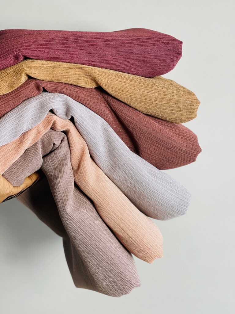 GLITTER CRINKLED CHIFFON SCARVES