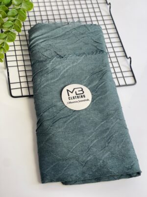 CRUSHED COTTON PLEATED  SCARVES - Dark ash