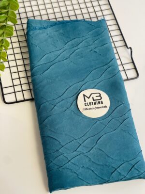 CRUSHED COTTON PLEATED  SCARVES - Faded blue