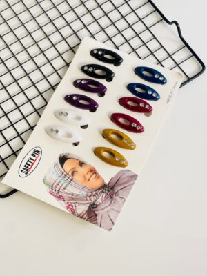 Pack of 12pcs fashion safety hijab pin - Mix neutral colors