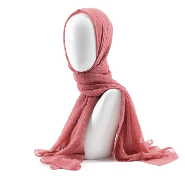 FUZZY DOT CHIFFON SCARVES