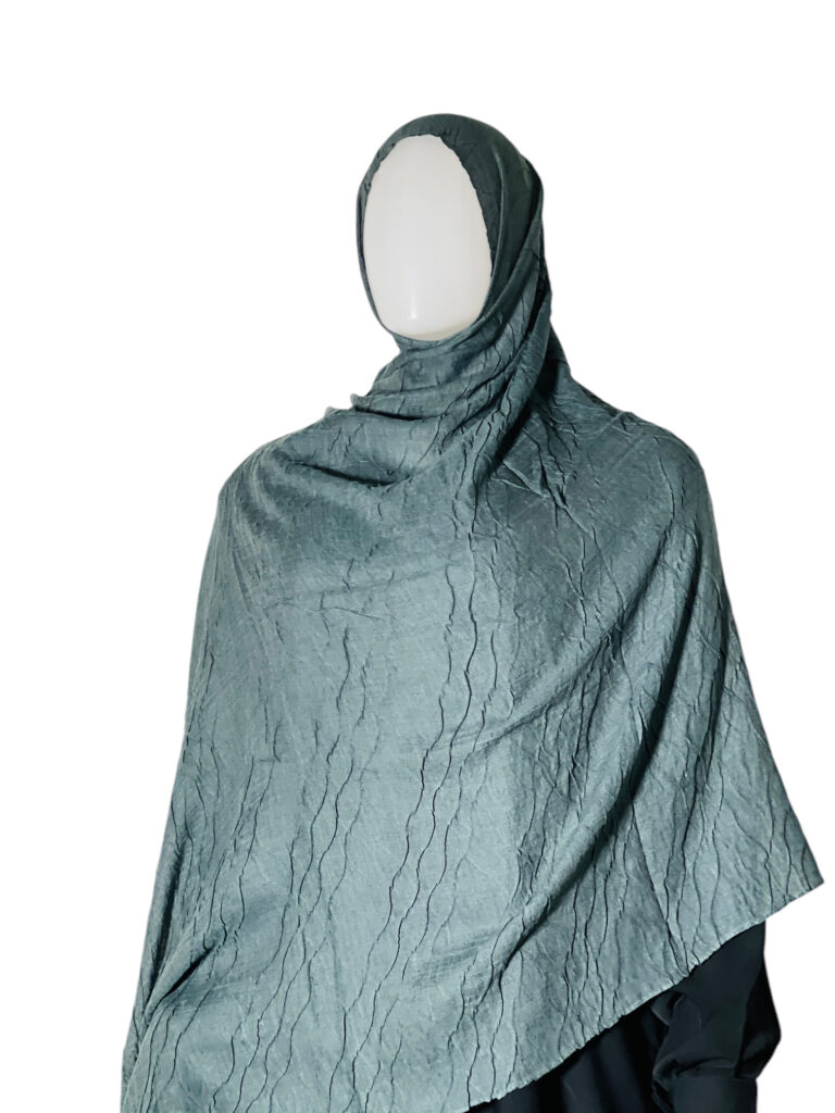 CRUSHED COTTON PLEATED CHIFFON SCARVES