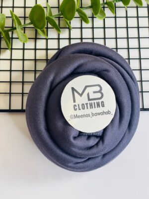 JERSEY PREMIUM SCARVES MADE IN UAE - Dark ash 2