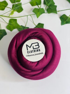 JERSEY SHADOW PREMIUM SCARVES MADE IN UAE - Burgundy