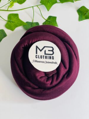 JERSEY SHADOW PREMIUM SCARVES MADE IN UAE - Plum