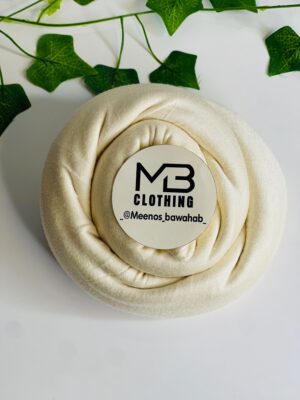 JERSEY SHADOW PREMIUM SCARVES MADE IN UAE - Milk