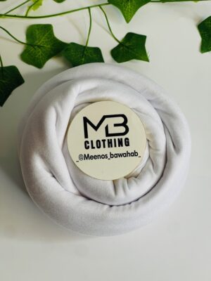 JERSEY SHADOW PREMIUM SCARVES MADE IN UAE - White