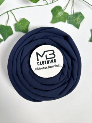 CHIFFON SCARVES MADE IN NIGERIA - Navy blue