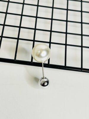 BALL HIJAB PIN GLOSSY - Silver