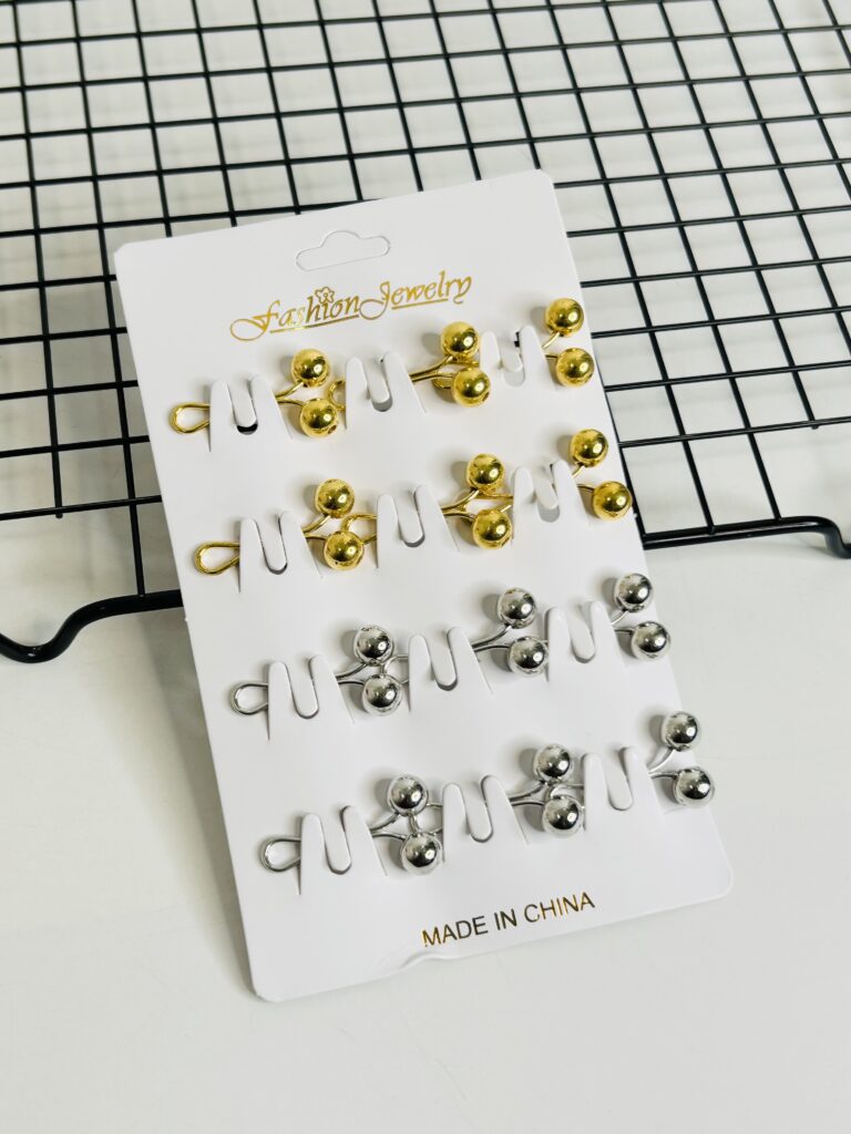 HIJAB CLAMP GOLD AND SILVER