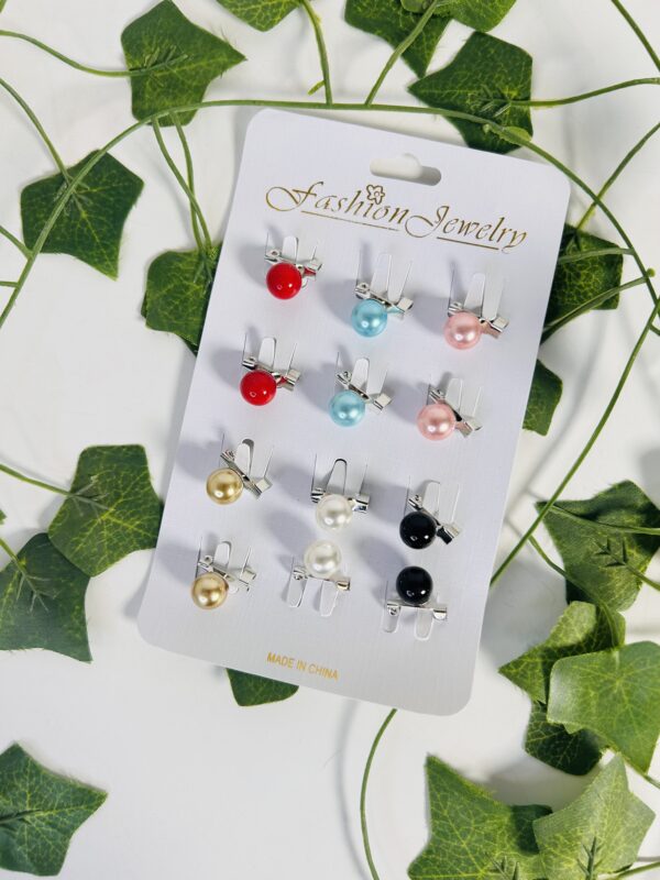12 PCS MINI BEAD PEARL BROOCH