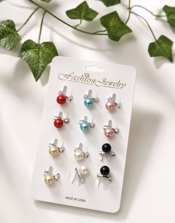 12 PCS MINI BEAD PEARL BROOCH
