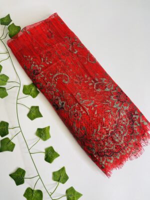 TURKISH CHANTILLY VEILS - Design 6
