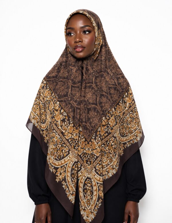 Sahara Large floral Square Chiffon Scarf