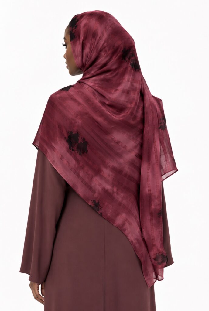Luxe Tie-Dye Stripe Scarf