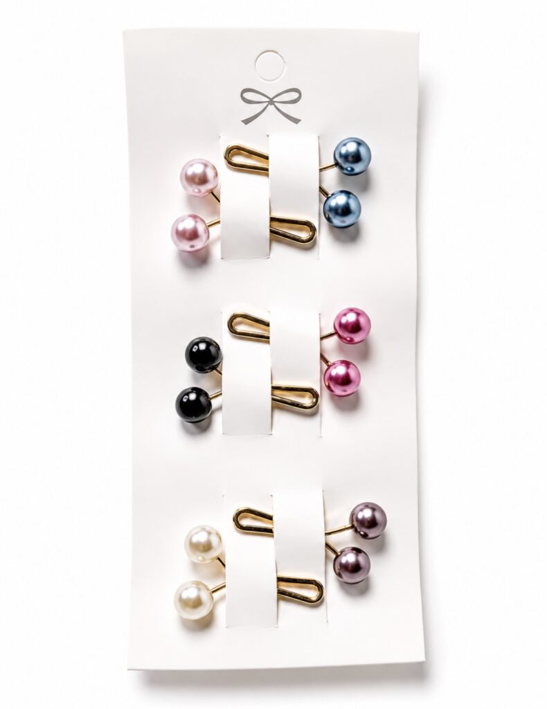 6 pcs colorful hijab clamps