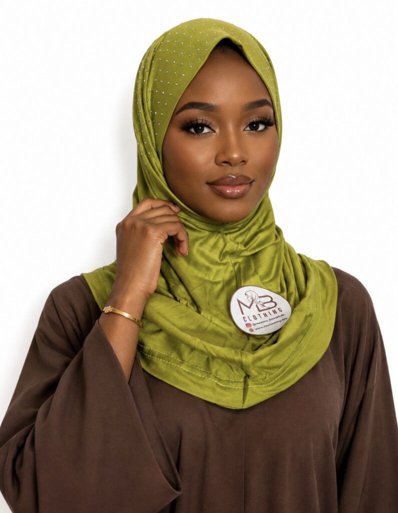 Tie-Back Stoned Mini Jersey Hijab