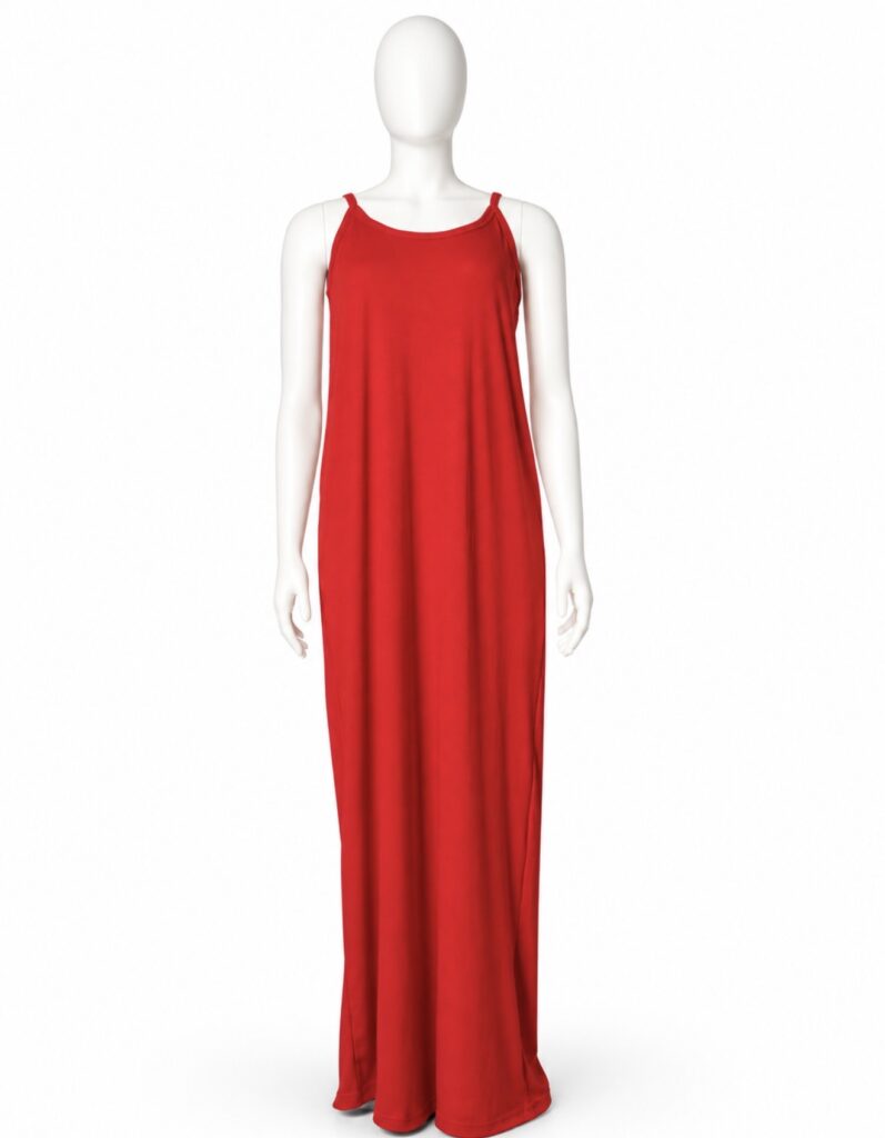 Ribbed jersey maxi camisole